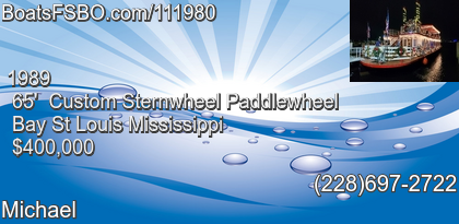 Custom Sternwheel Paddlewheel