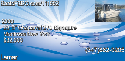 Chaparral 270 Signature