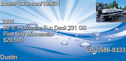 Hurricane Fun Deck 231 GS