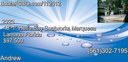 Hell's Bay Boatworks Marquesa