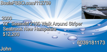 Seaswirl 2100 Walk Around Striper